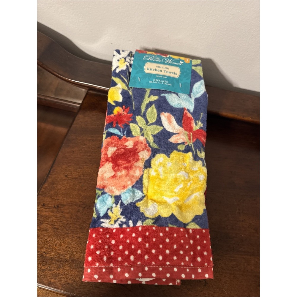 The Pioneer Woman Kitchen Towel Set Fiona Floral - 4 Piece Set - BRAND NEW !!!!!